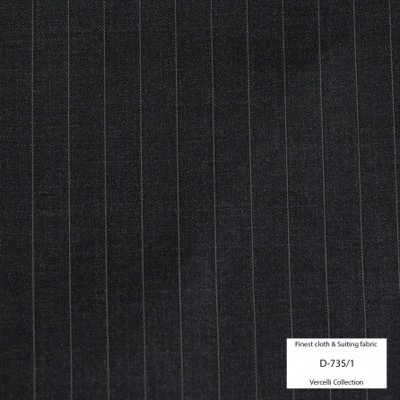 D735/1 Vercelli VII - 95% Wool - Xám sọc